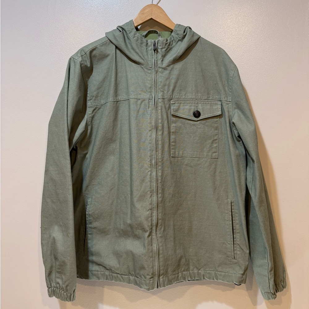 Caterpillar Women's Olive Hooded Jacket